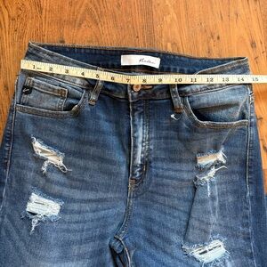 KanCan Dark Wash High Rise Distressed Skinny Jeans Size 30